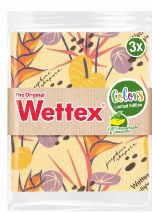 Schwammtuch Wettex 3er-Set, Versch. Motive - Basics (18/22cm) - Wettex