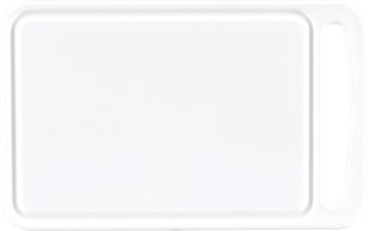 Vágódeszka Műanyag - fehér, Konventionell, műanyag (24/15/0,8cm)