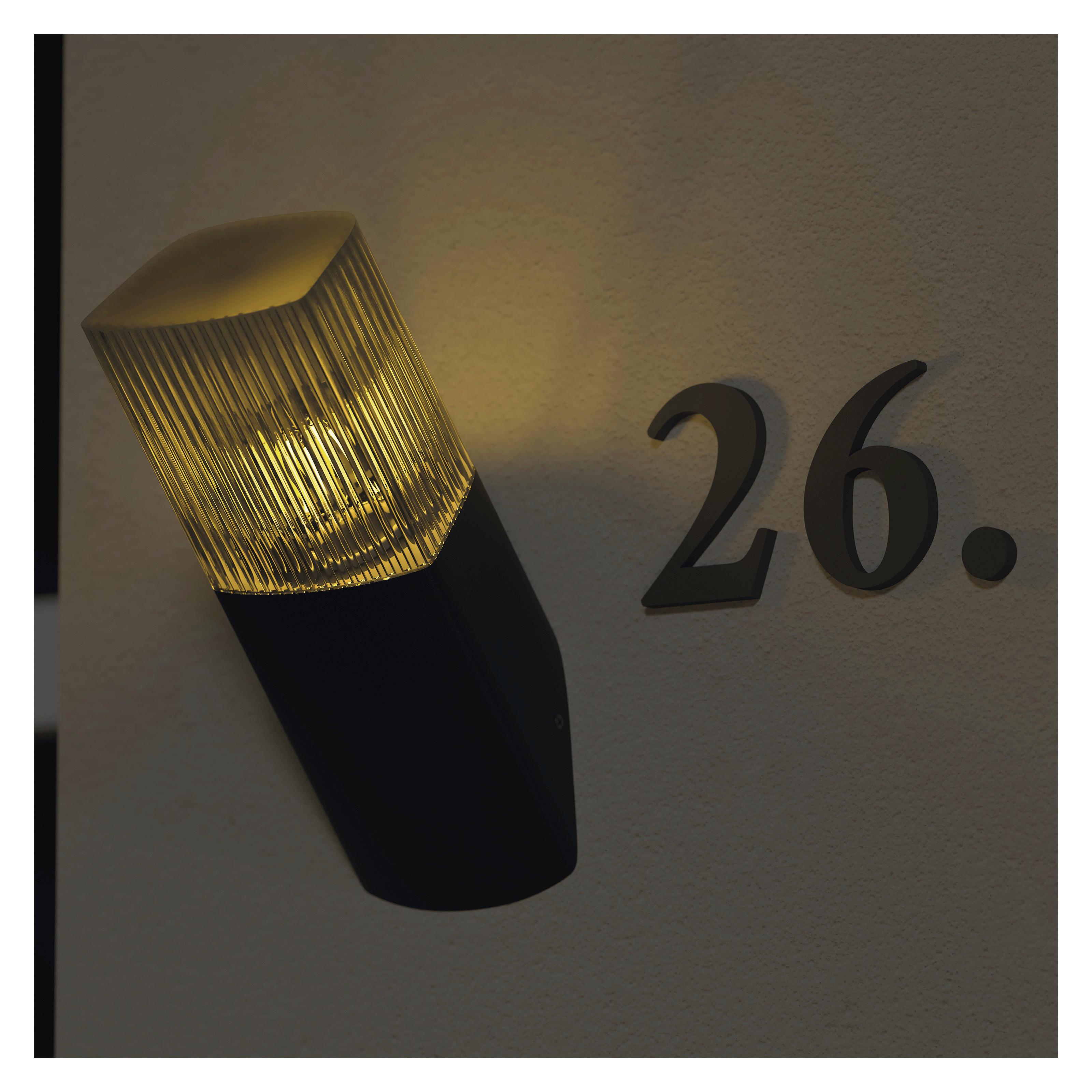 VONKAJŠIE SVIETIDLO LANA - antracitová, Modern, kov/plast