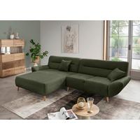Ecksofa Drago, Waldgrün S: 166x290 cm - Waldgrün/Wildeiche, KONVENTIONELL, Textil (166/290cm) - MID.YOU