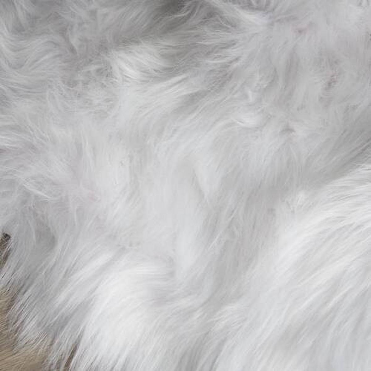 Christbaumdecke Synthetikfaser Weiß Uni-Motiv Rund - Weiß, Basics, Textil (80cm) - James Wood