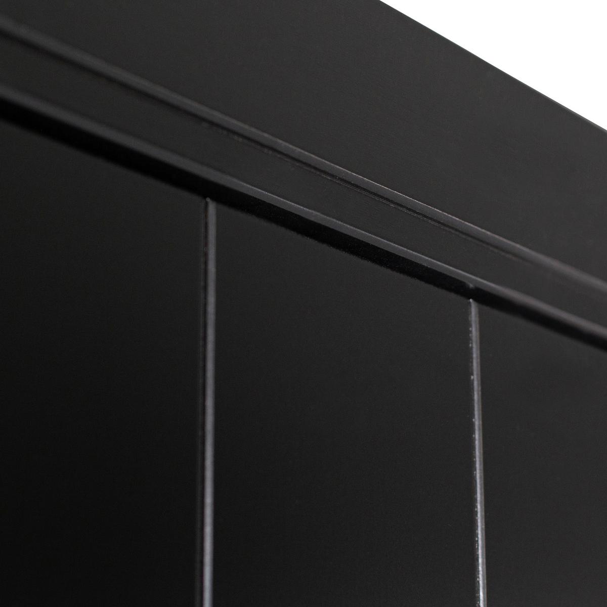 Drehtürenschrank Connect, Schwarz B: 94 Cm - Schwarz, Design, Holz (94/195/53cm) - Livetastic