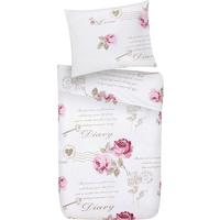 POVLEČENÍ Diary Rose, 140/200cm - bílá, Romantický / Rustikální, textil (140/200cm) - Modern Living