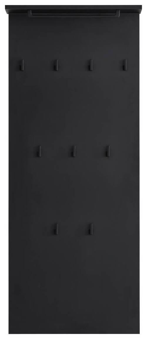 Garderobenpaneel Janne Schuhschrank 600 Nische - Schwarz, LIFESTYLE, Holzwerkstoff (50/110,6/20,9cm) - MID.YOU