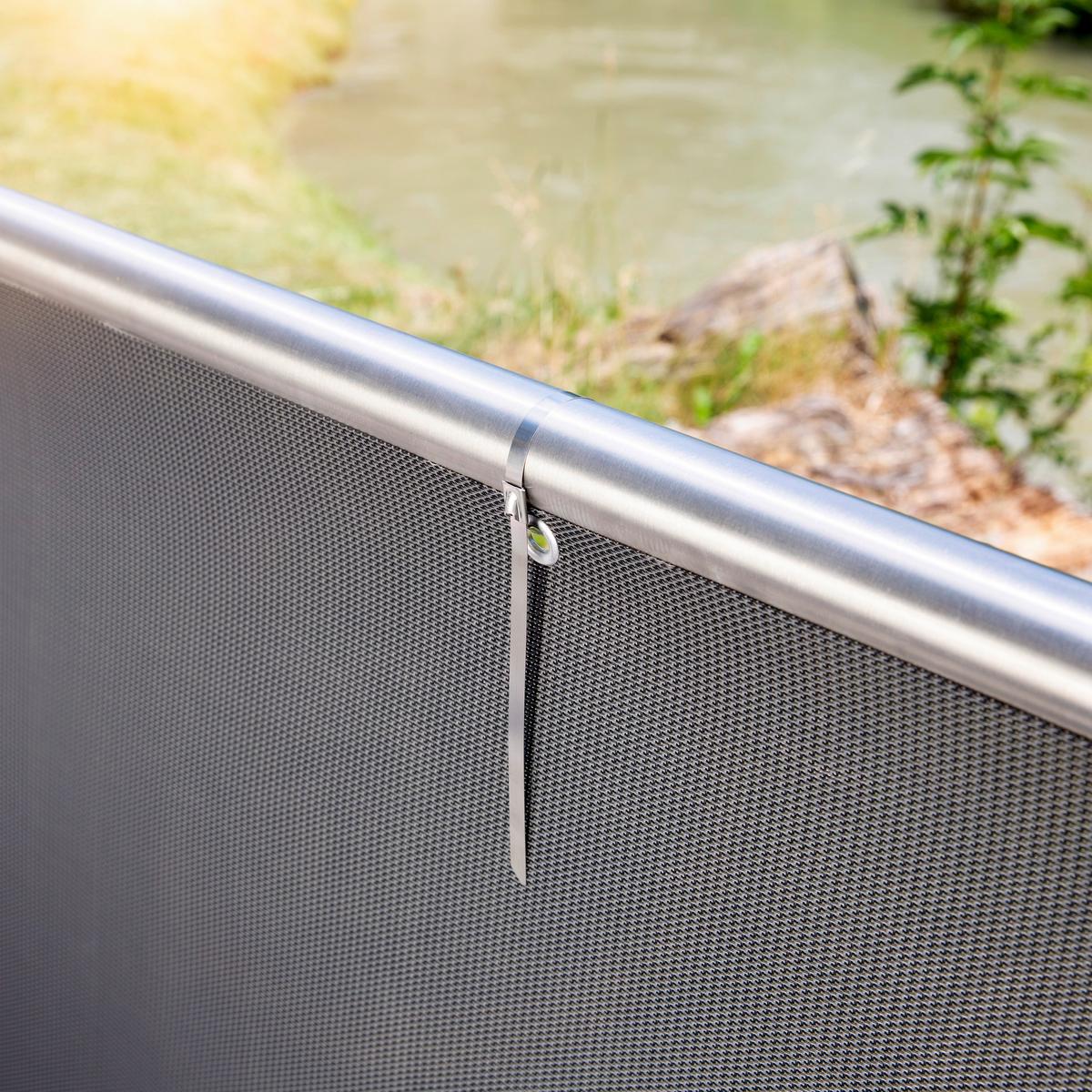 Tienica clona titánová - titánová, Basics, plast (90/500cm)