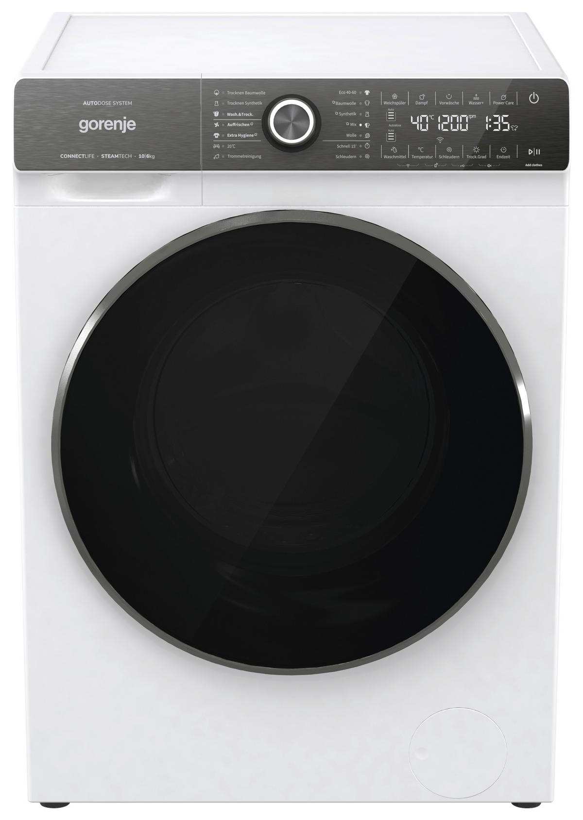Waschtrockner Wd2s164adswa/de - Weiß, Basics, Metall (59,5/84,5/61cm) - Gorenje