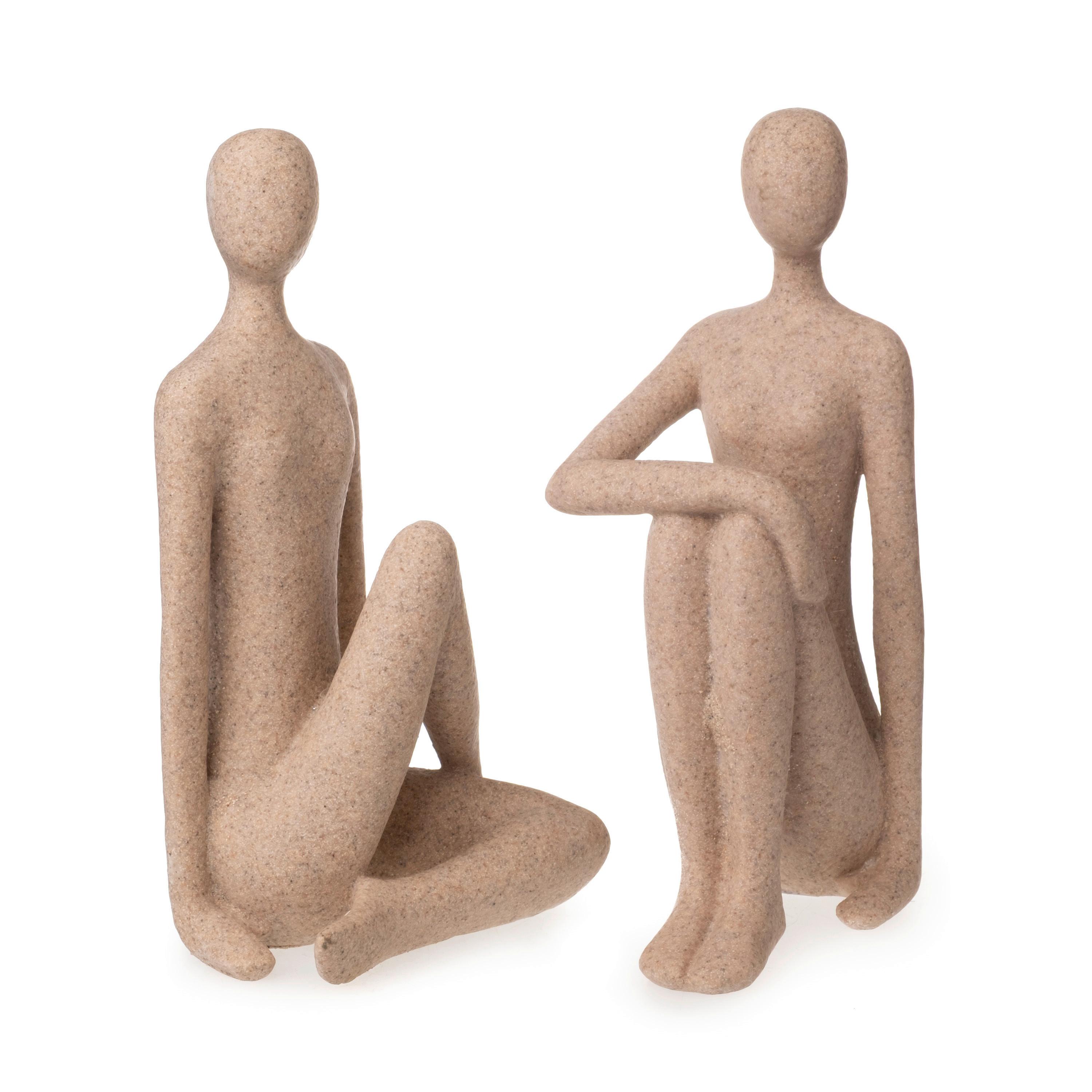 Dekofigur Kind Leonie - Hellbraun, Basics, Kunststoff (11/8,5/20,5cm)