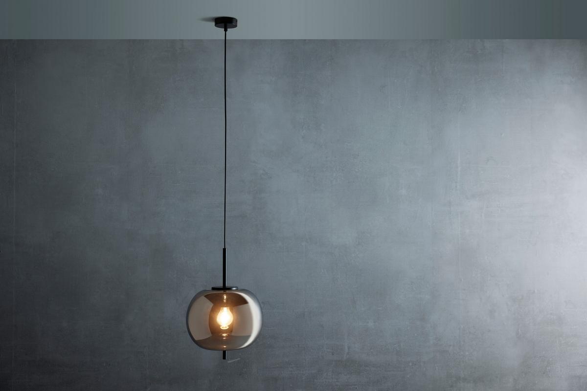 Závěsné svítidlo Jeanette - černá, Moderní, kov/sklo (30/120cm) - Premium Living