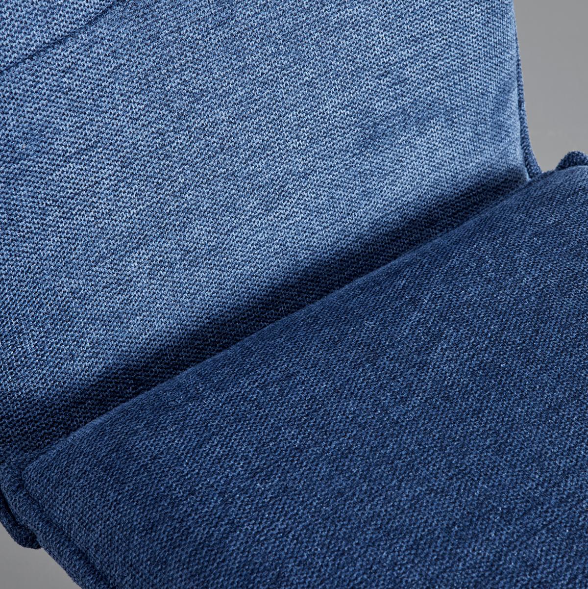 Sada barových židlí BORIS modrá 2ks - modrá/černá, Moderní, kov/dřevo (44/107/56cm) - Bessagi Home