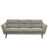 3-Sitzer-Sofa Tromso Grau B: 209 cm - Schwarz/Grau, Design, Textil (209/87/88cm) - Livetastic