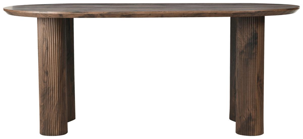 Esstisch Edda Walnussfarben L: 180 cm - Walnussfarben, Basics, Holzwerkstoff (180/90/75cm) - Livetastic