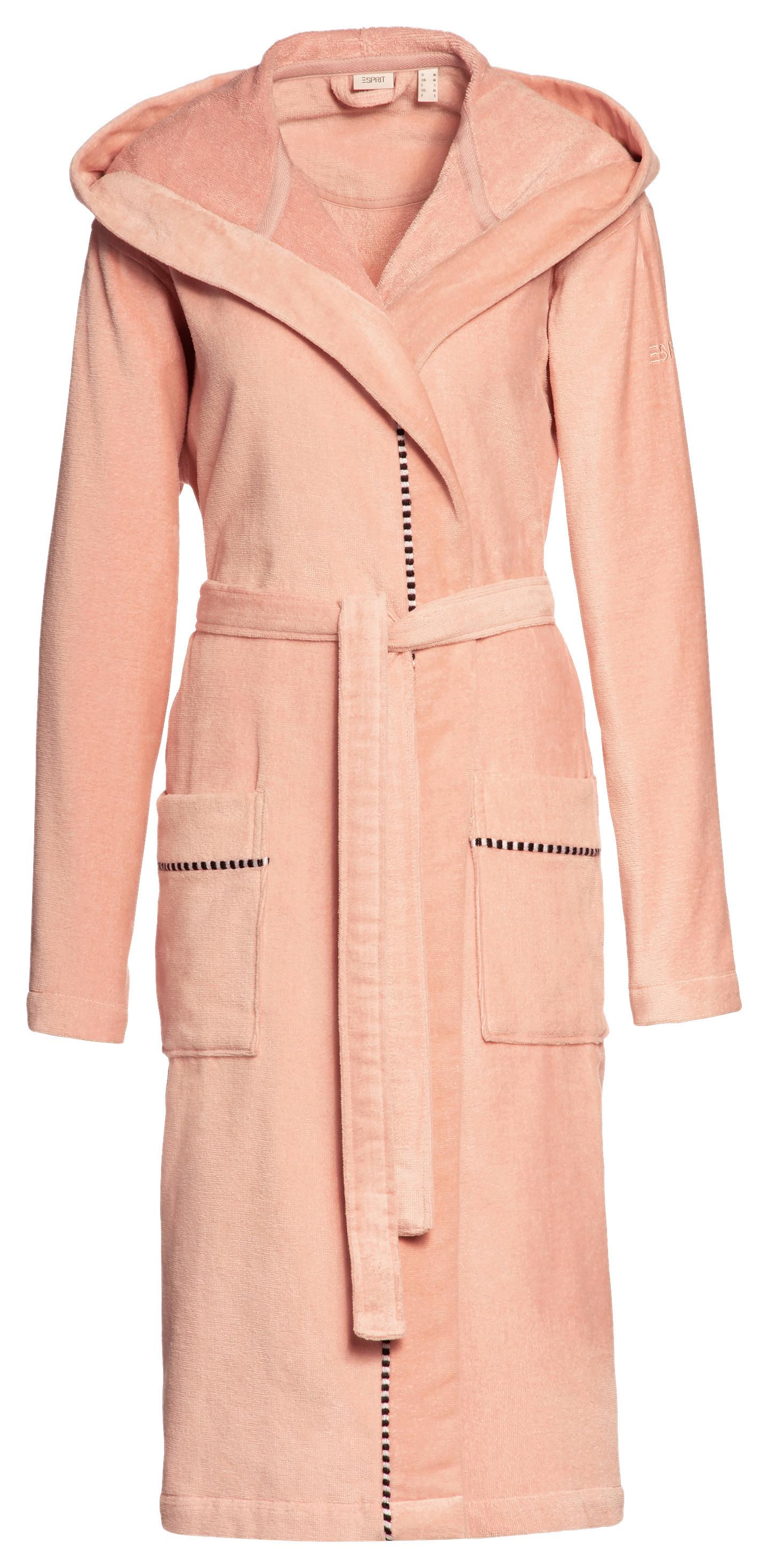 Bademantel Usm Box Rose - Rosa, Textil (XS-XLnull) - Esprit