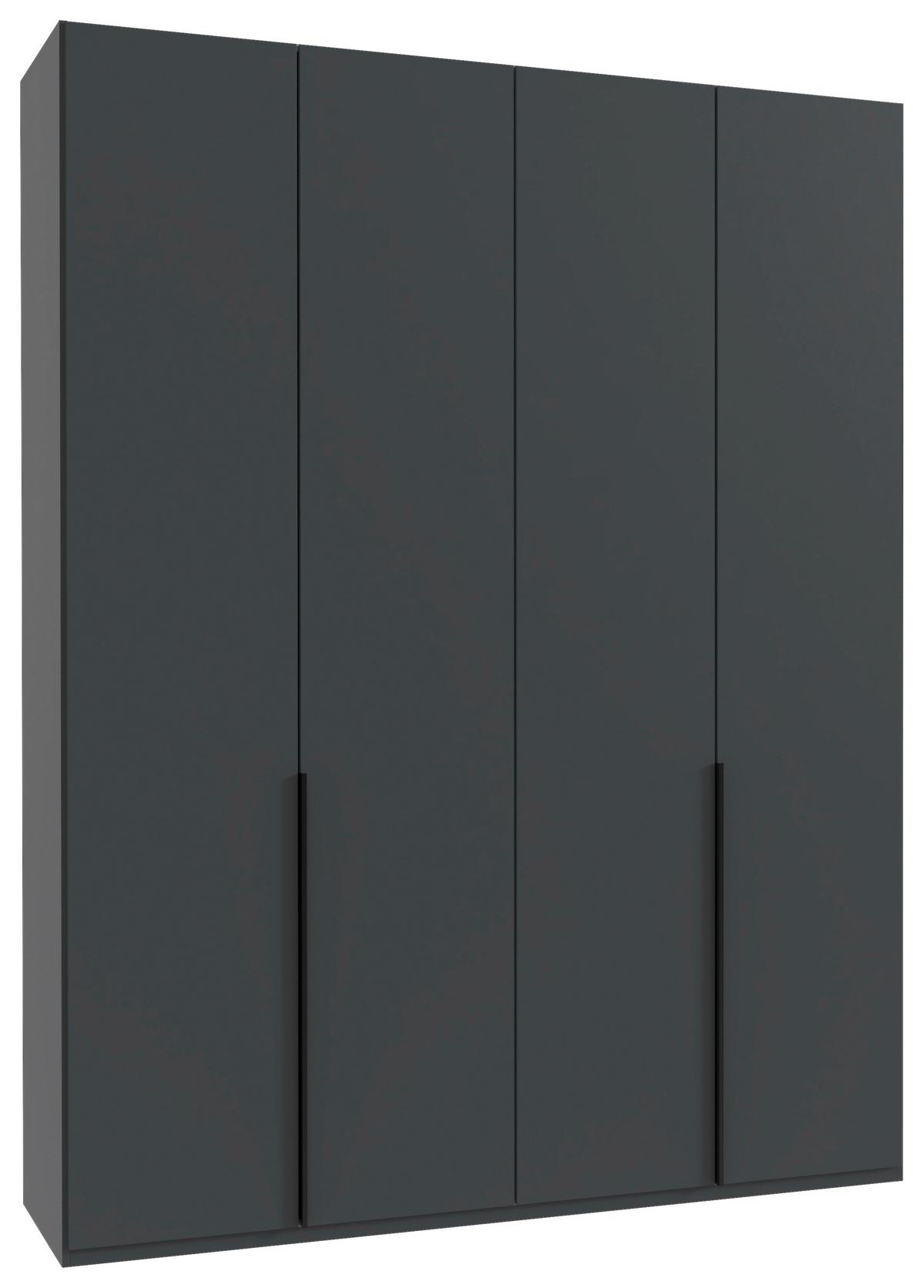 Drehtürenschrank New York Graphitfarben B:180cm - Graphitfarben, MODERN, Holzwerkstoff (180/236/58cm) - MID.YOU