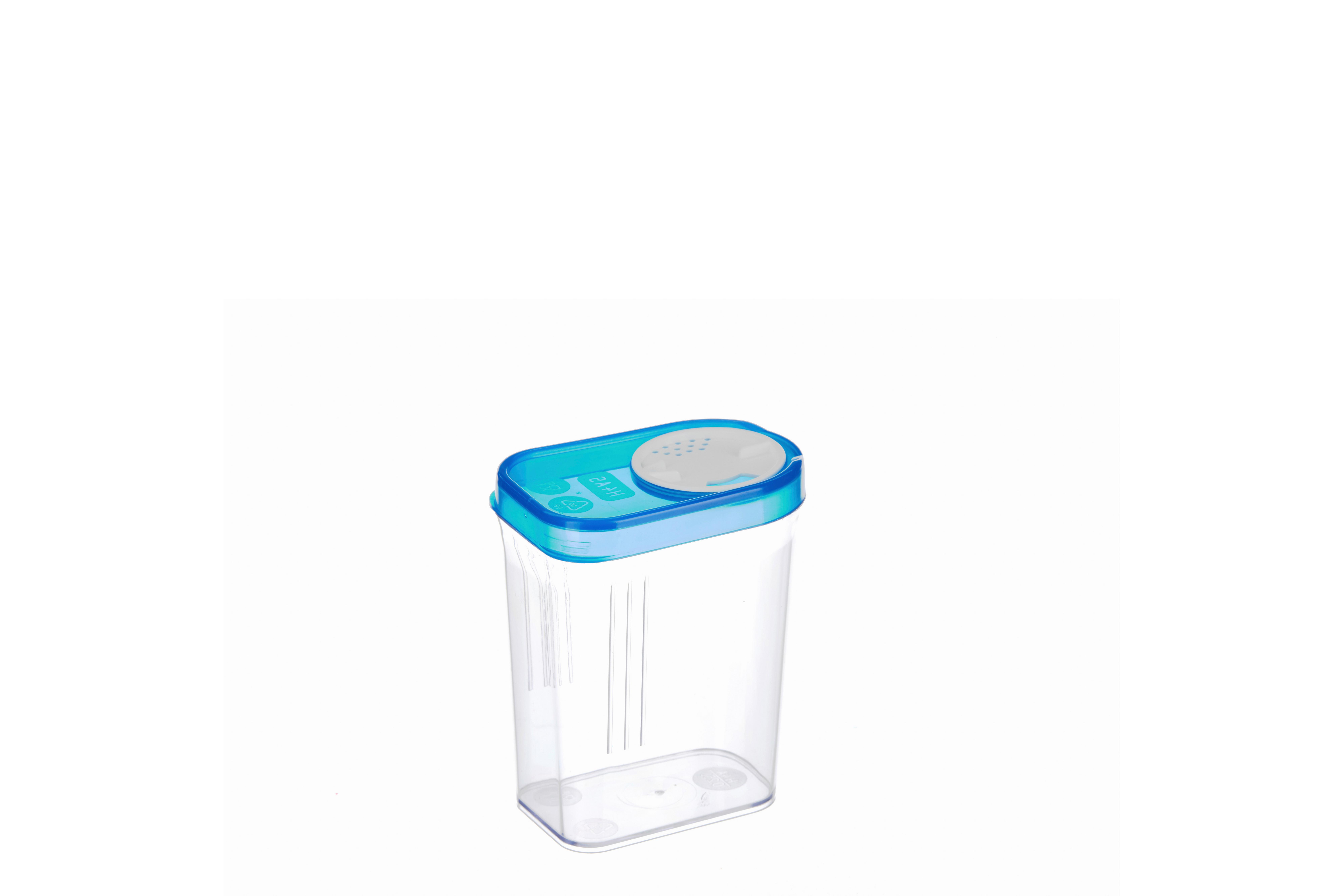 Schüttdose Cora Ca. 250 Ml, Spülmaschinengeeignet - Blau/Weiß, KONVENTIONELL, Kunststoff (8/5,5/10cm)
