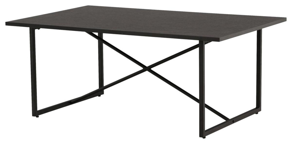 Couchtisch Pryor - Schwarz, Design, Holz/Metall (110/70/45cm) - Livetastic