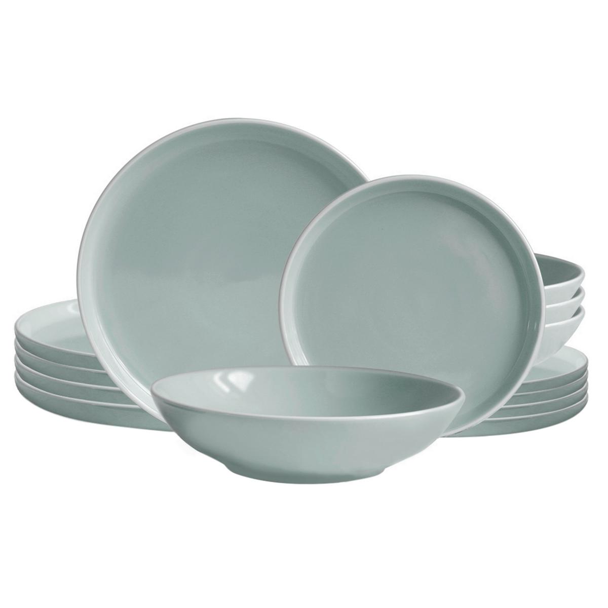 Tafelservice Nerea Nature Design - Grau, Basics, Keramik - Echtwerk