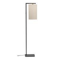 Stehlampe Boston Schwarz/ Hellbeige 1-Flammig - Beige/Schwarz, Basics, Textil/Metall (35/160cm) - It's about Romi