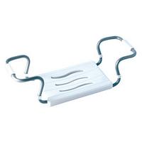 Badewanneneinsatz Badewannensitz - Weiß, Basics, Kunststoff/Metall (55-70/26/18,7cm)