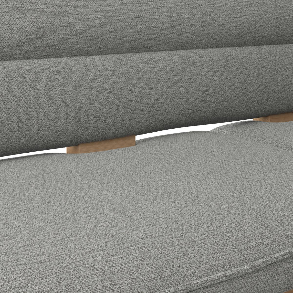 Eckbank Beluna II Webstoff Hellgrau, B: 232cm - Eichefarben/Hellgrau, KONVENTIONELL, Holz/Textil (232/170cm) - James Wood