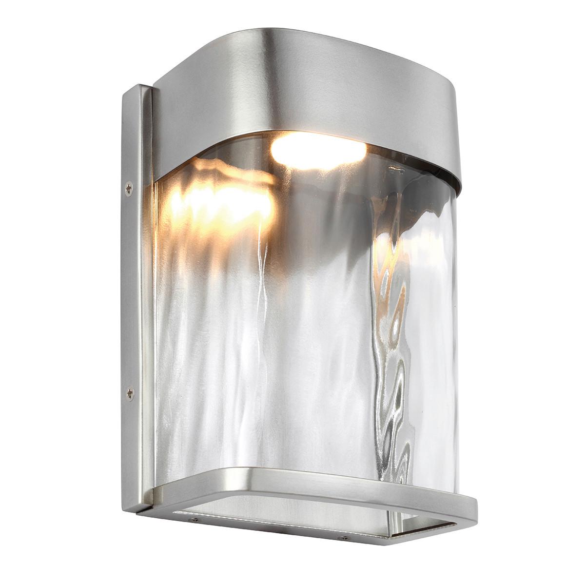 AUSSENWANDLEUCHTE FE-BENNIE-S-PBS - Edelstahlfarben, Basics, Metall (15.3/20.3/10cm) - Elstead Lighting
