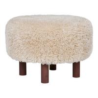 Hocker Inverness Hellbraun, B/H/T: 50x36x50cm - Basics (50/36/50cm)