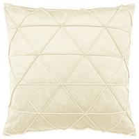 Zierkissen Glory Elfenbein 45x45 cm - Elfenbein, Textil (45/45cm)