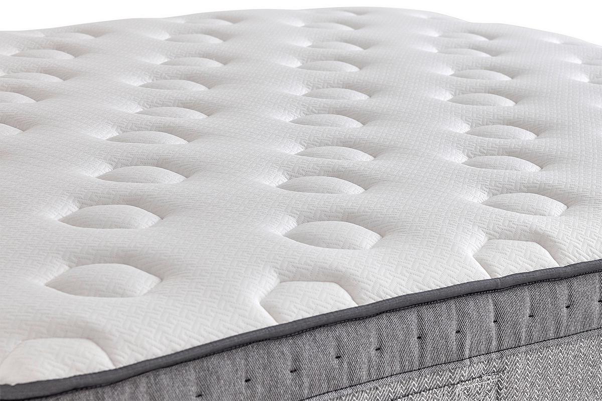 Taschenfederkernmatratze COOL & WOOL 90x200cm H3 H:28cm - Weiß/Grau, Basics, Textil (90/200cm) - Yatas