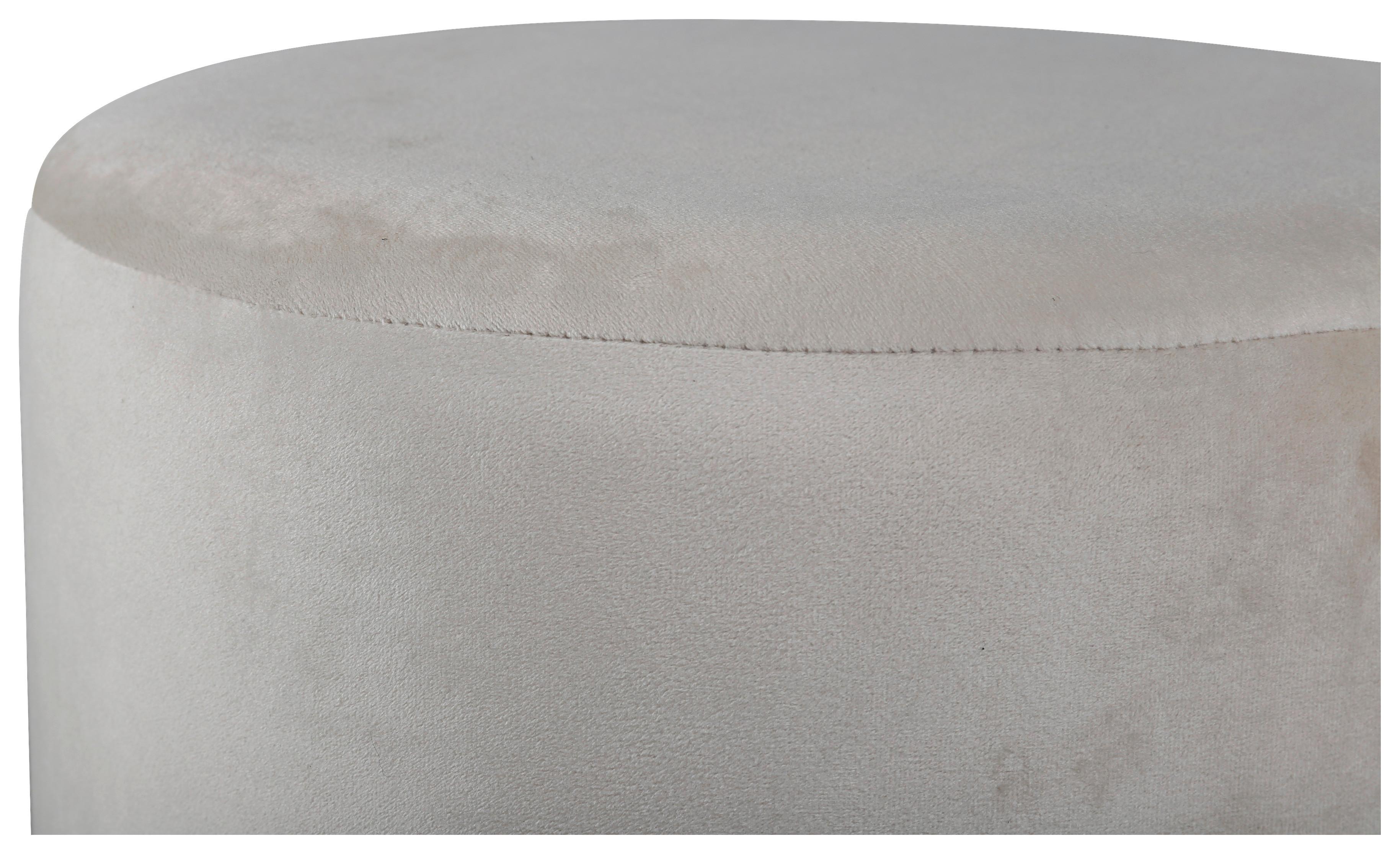 Hocker Benji - Beige/Schwarz, Design (35/42,5/35cm) - Livetastic