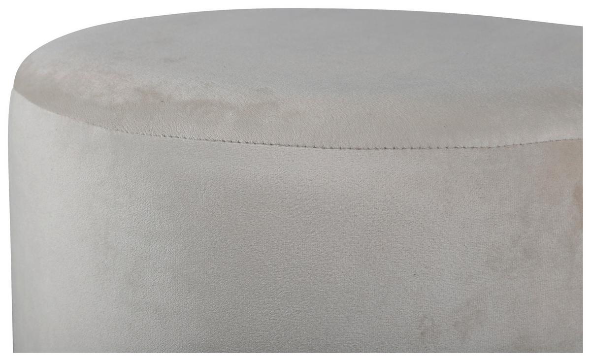 Hocker Benji - Beige/Schwarz, Design (35/42,5/35cm) - Livetastic