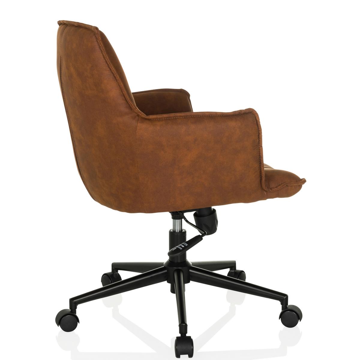 DREHSTUHL Braun B: 54 cm - Schwarz/Braun, MODERN, Kunststoff/Textil (54/85/70cm) - MID.YOU