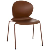 Besucherstuhl T36 Vi Rotbraun B: 56 cm - Rotbraun/Silberfarben, MODERN, Kunststoff/Metall (56/80/54cm) - MID.YOU