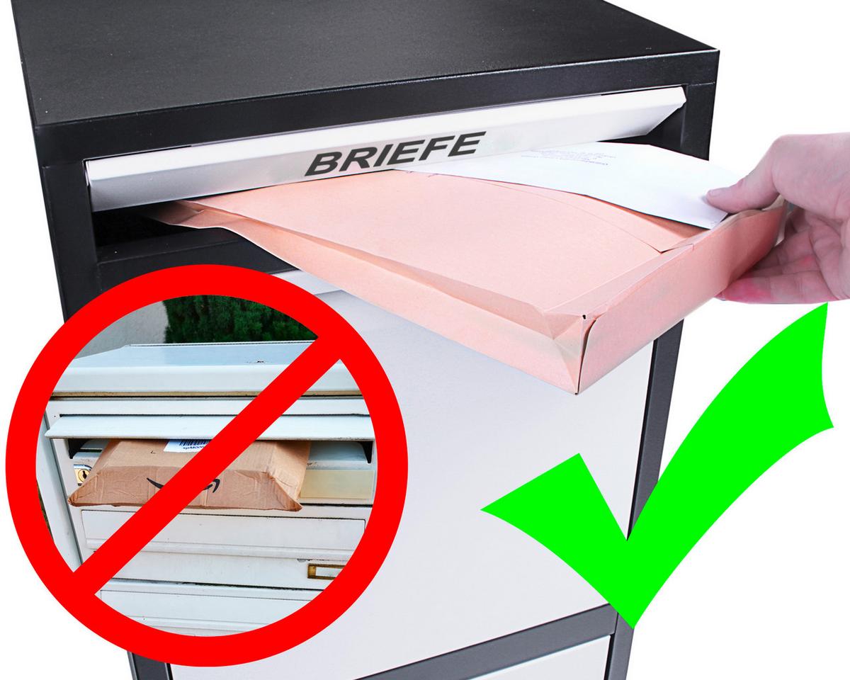 Paketbox Mit Türklappe H: 103 Cm - Schwarz/Grau, Basics, Metall (41/103/38cm)