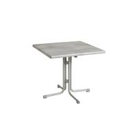 Gartentisch Klappbar Acamp Metall/Holzwerkstoff L: 70 cm - Platinfarben/Grau, Basics, Holzwerkstoff/Metall (70/70/72cm) - Gardenson