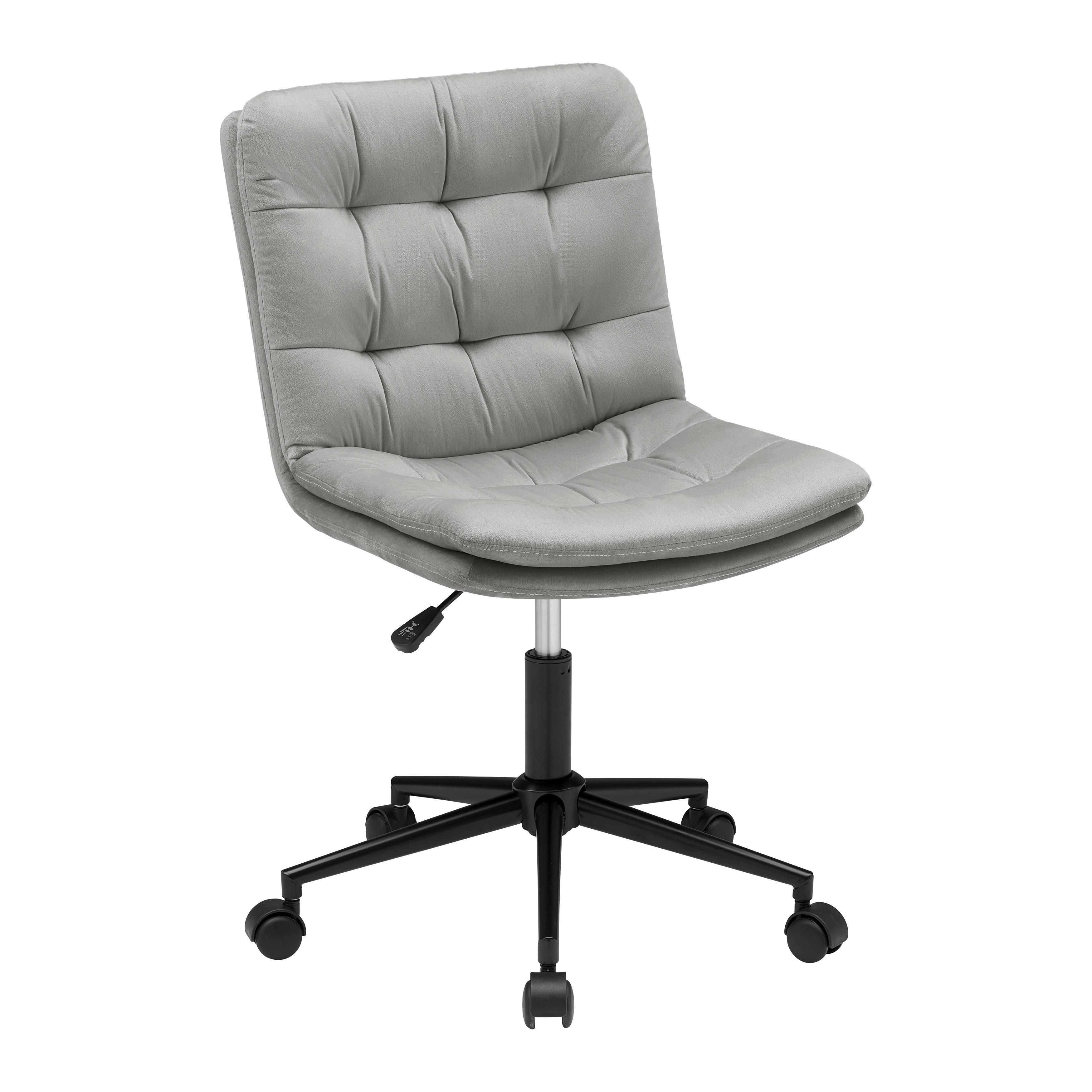 Kancelářska židle EASY II -EXKLUSIV- - šedá/černá, Konvenční, kov/textil (44/92-102/53cm) - Mömax