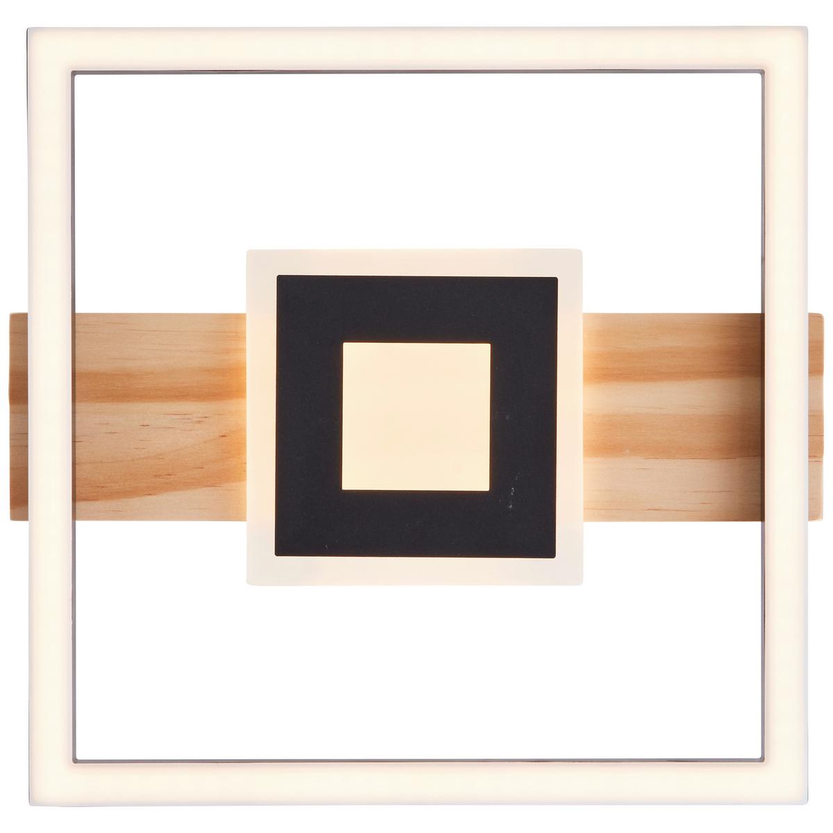 LED-Deckenleuchte G99913a76 Baldo - Hellbraun/Schwarz, Design, Holz/Kunststoff (5,5/29,5/27,5cm) - Brilliant