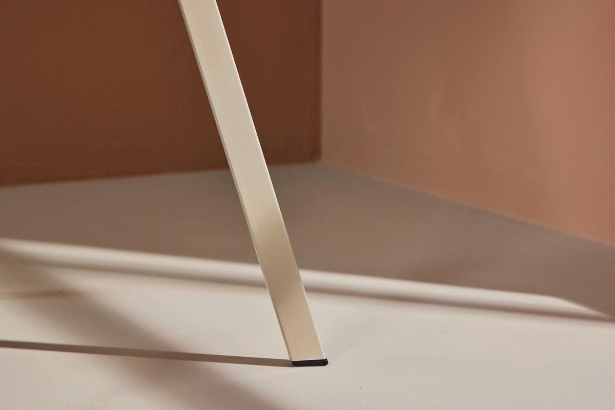 Stuhl Lilja Beige B: 46 Cm - Beige, Design, Textil/Metall (46/80/54cm) - Livetastic