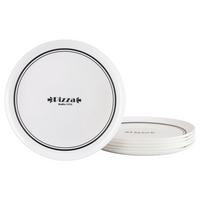 SADA TALÍŘŮ NA PIZZU ITALIEN PARTY BISTROT - bílomodrá, Basics, sklo (33cm) - Creatable