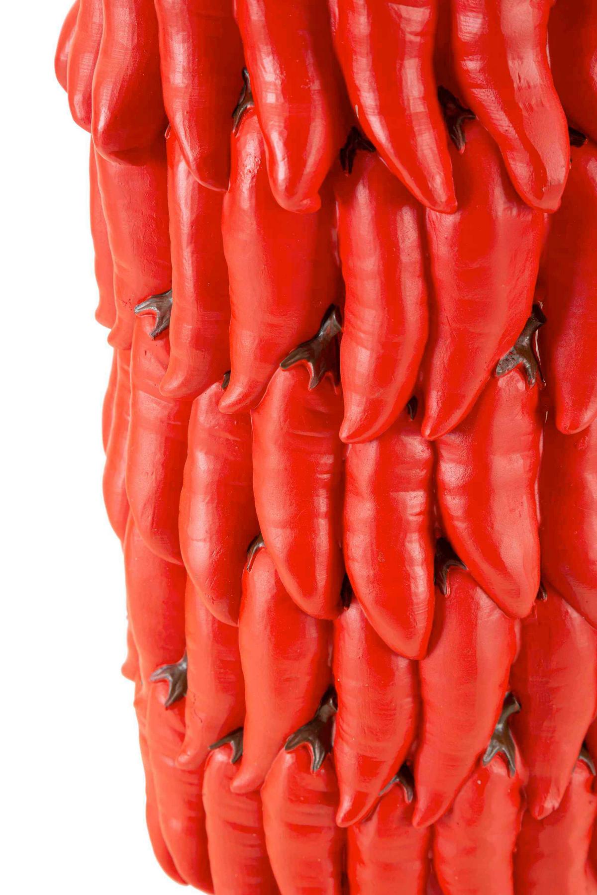 Vase Chili Rot B: 20 Cm - Rot, Basics, Kunststoff (20/34/20cm)