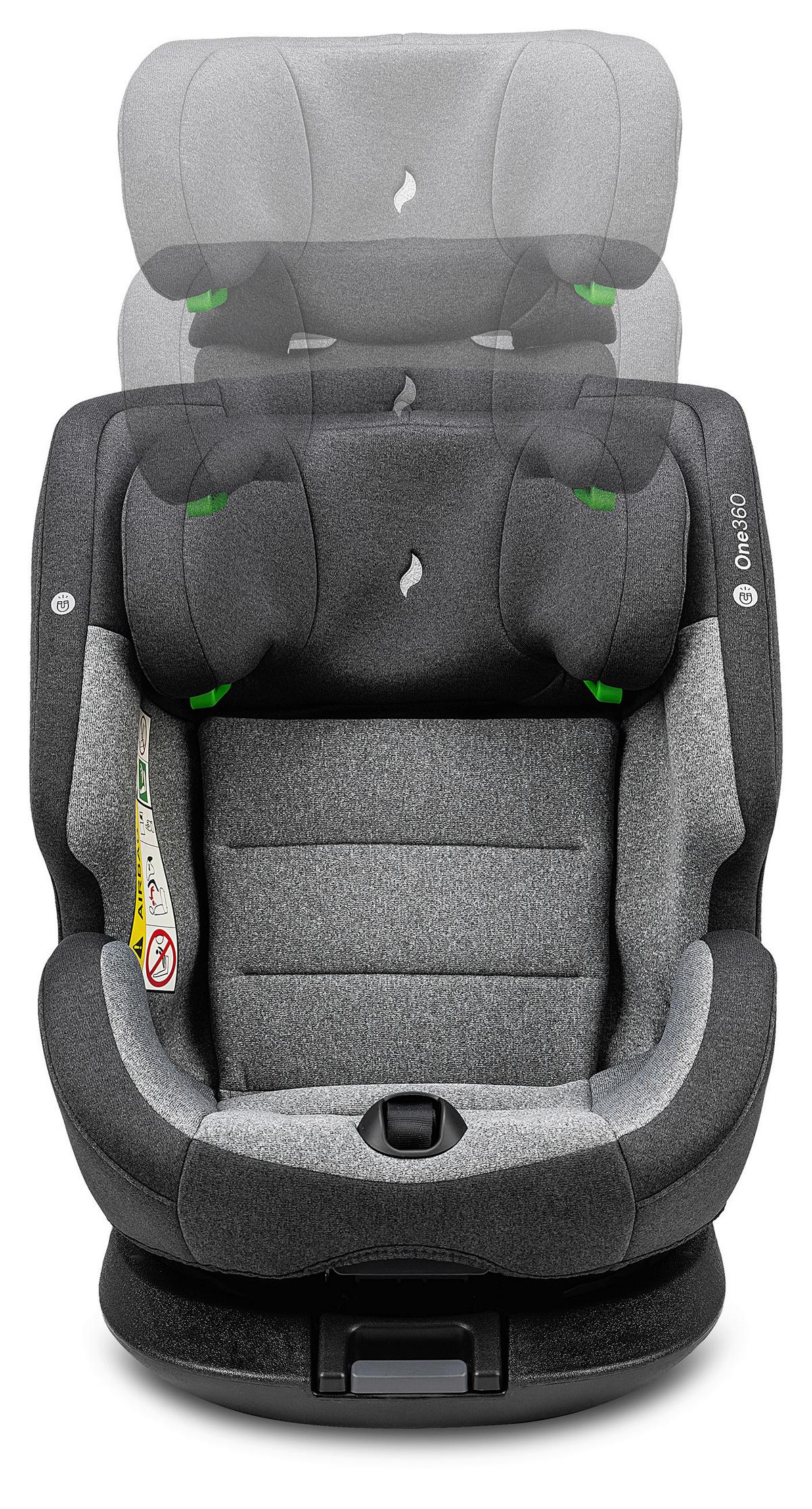 Reboarder-kindersitz One360 S - Dunkelgrau/Hellgrau, Basics, Kunststoff/Textil (43/58/48cm) - Osann