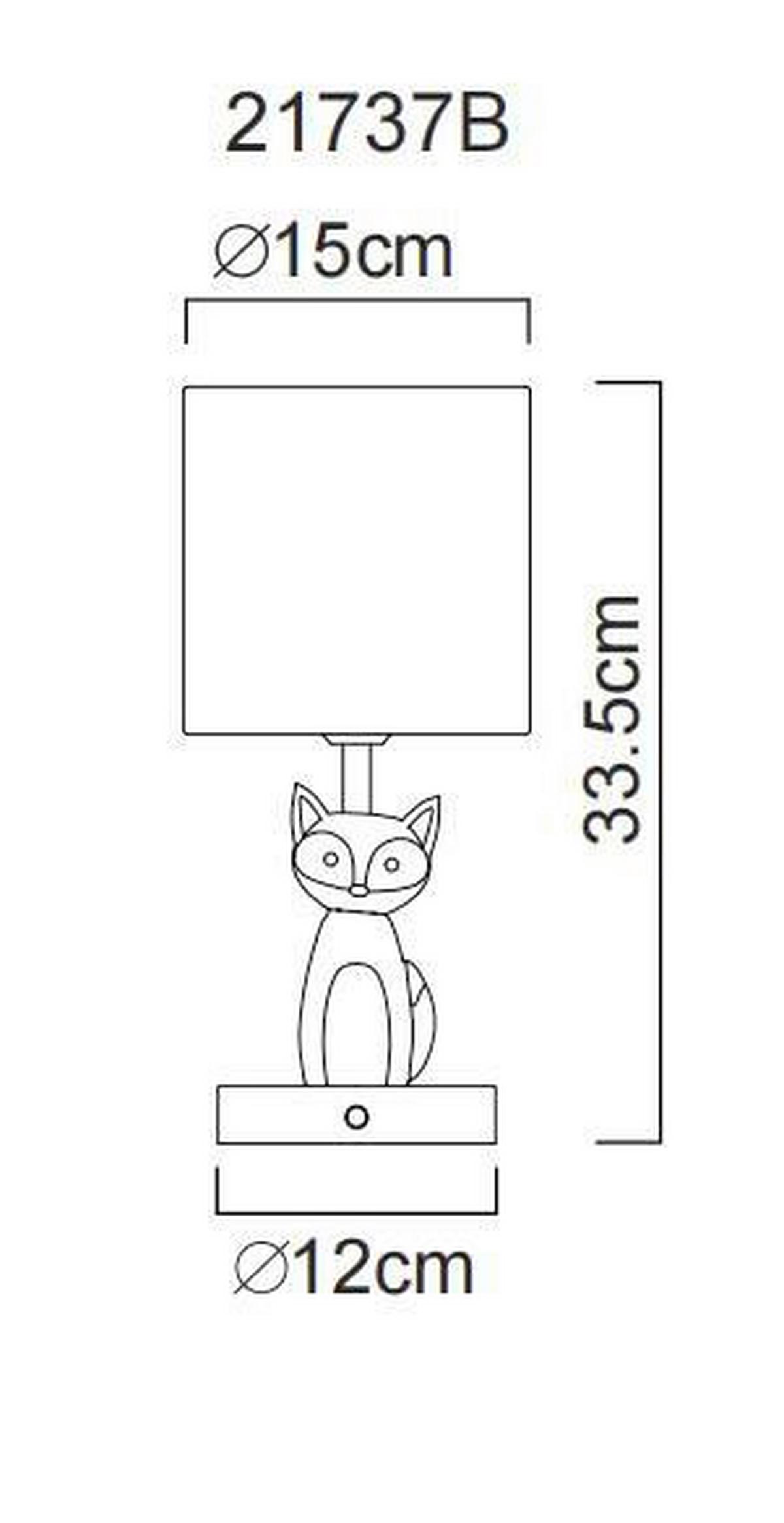 LED-Tischleuchte Foxy Blau Weiß D: 15 cm - Blau/Weiß, Trend, Keramik/Kunststoff (15/33,5cm) - Globo