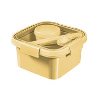 Ételtároló Doboz To Go Lunch Kit - sárga/kék, műanyag (16/16/9cm) - Curver