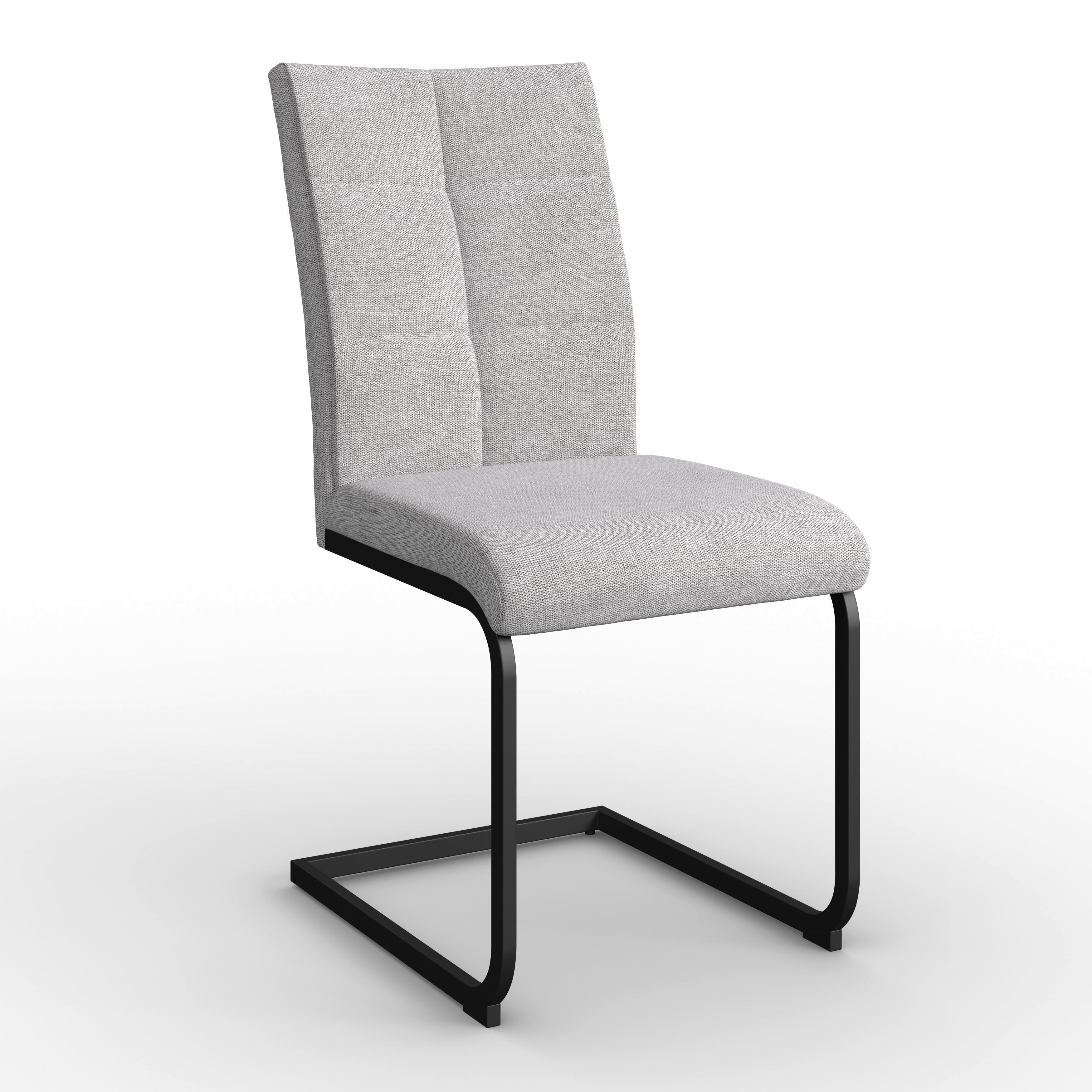 Houpací židle Colien COLIEN - černá/světle šedá, Moderní, kov/dřevo (46/94/62cm) - Bessagi Home