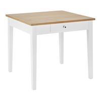 Jídelní stůl CAMDEN 80 - bílá/barvy borovice, Design, dřevo (80/79/86cm) - Bessagi Home