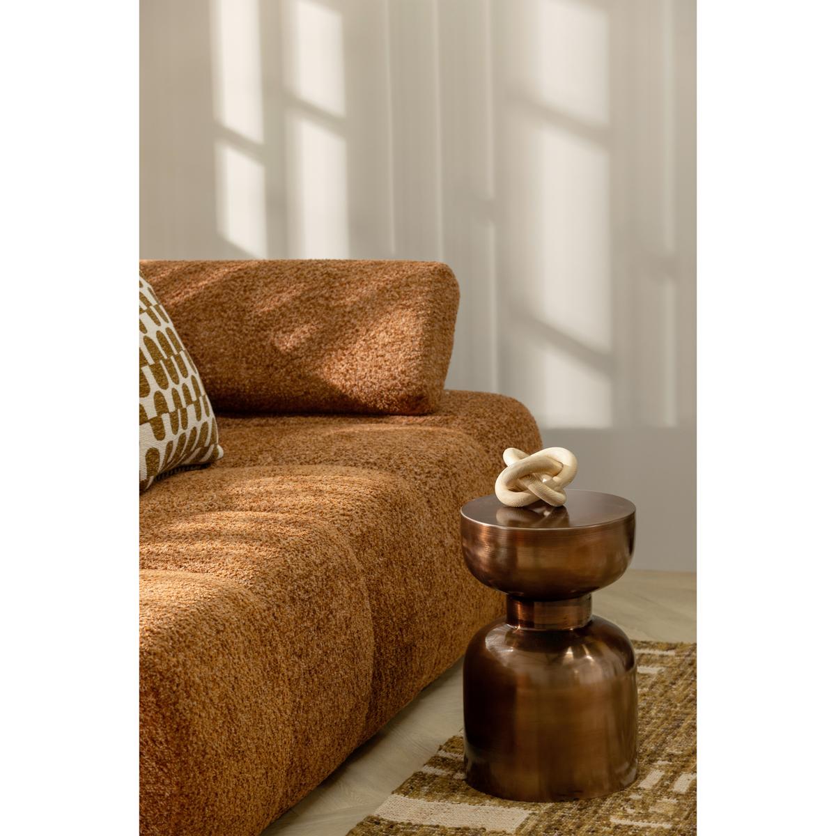 Beistelltisch Frits Bronzefarben B: 30 cm - Bronzefarben, Design, Metall (30/30/47cm) - Livetastic