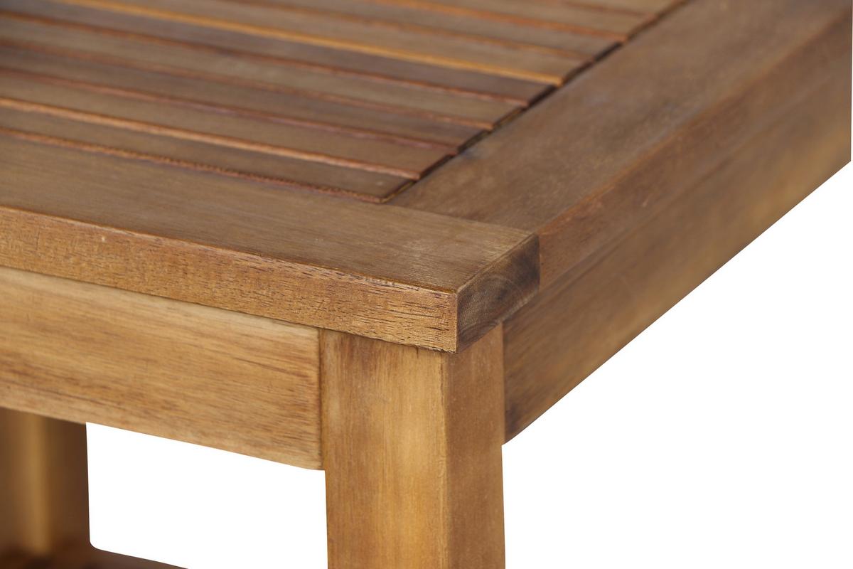 Gartentisch Akazienholz L 45 Cm - Akaziefarben, MODERN, Holz (45/45/45,5cm) - Siena Garden