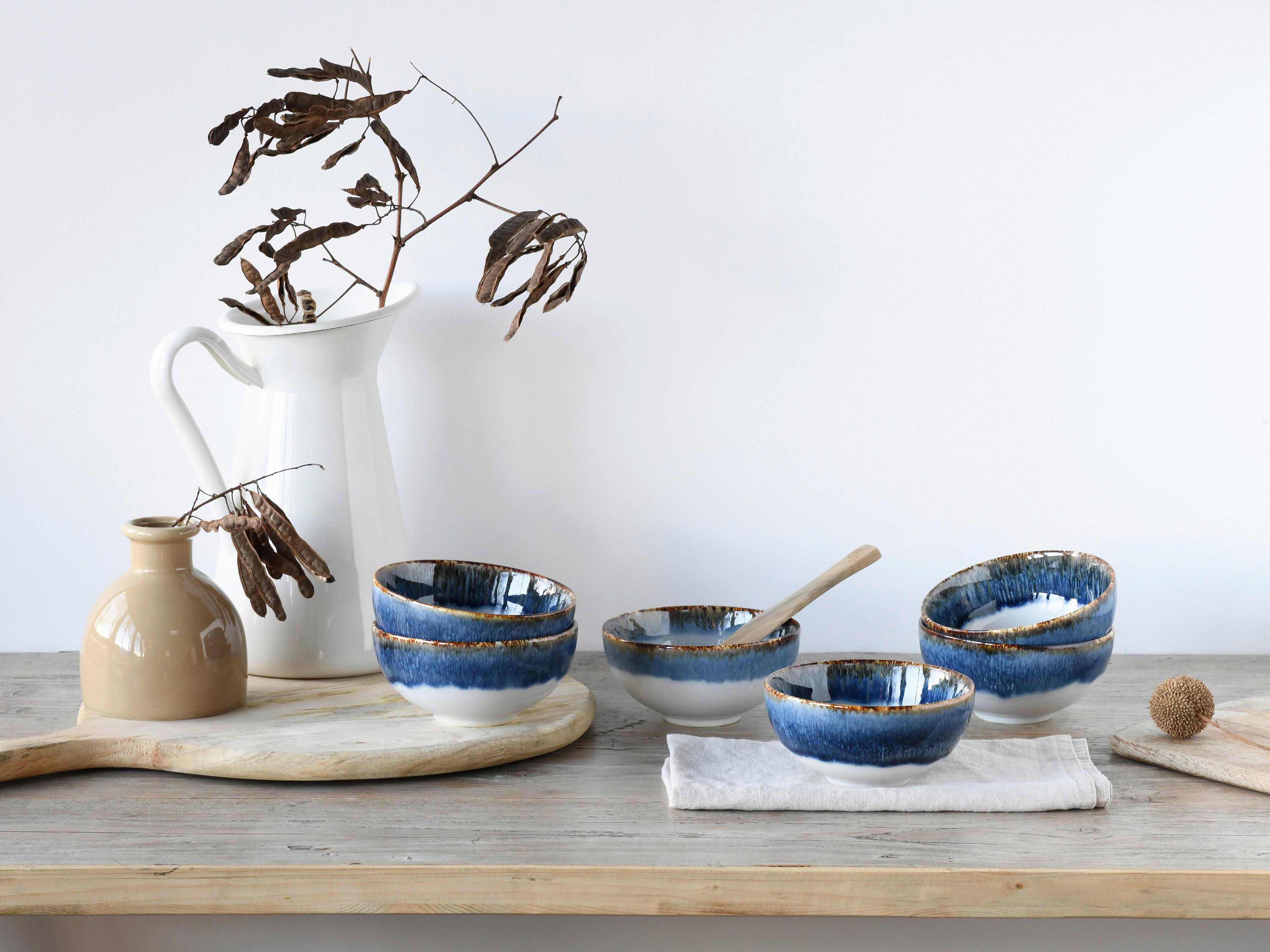 Dipschalenset Steinzeug 6-teilig - Design, Keramik (11,5/5,5/11,5cm) - Creatable