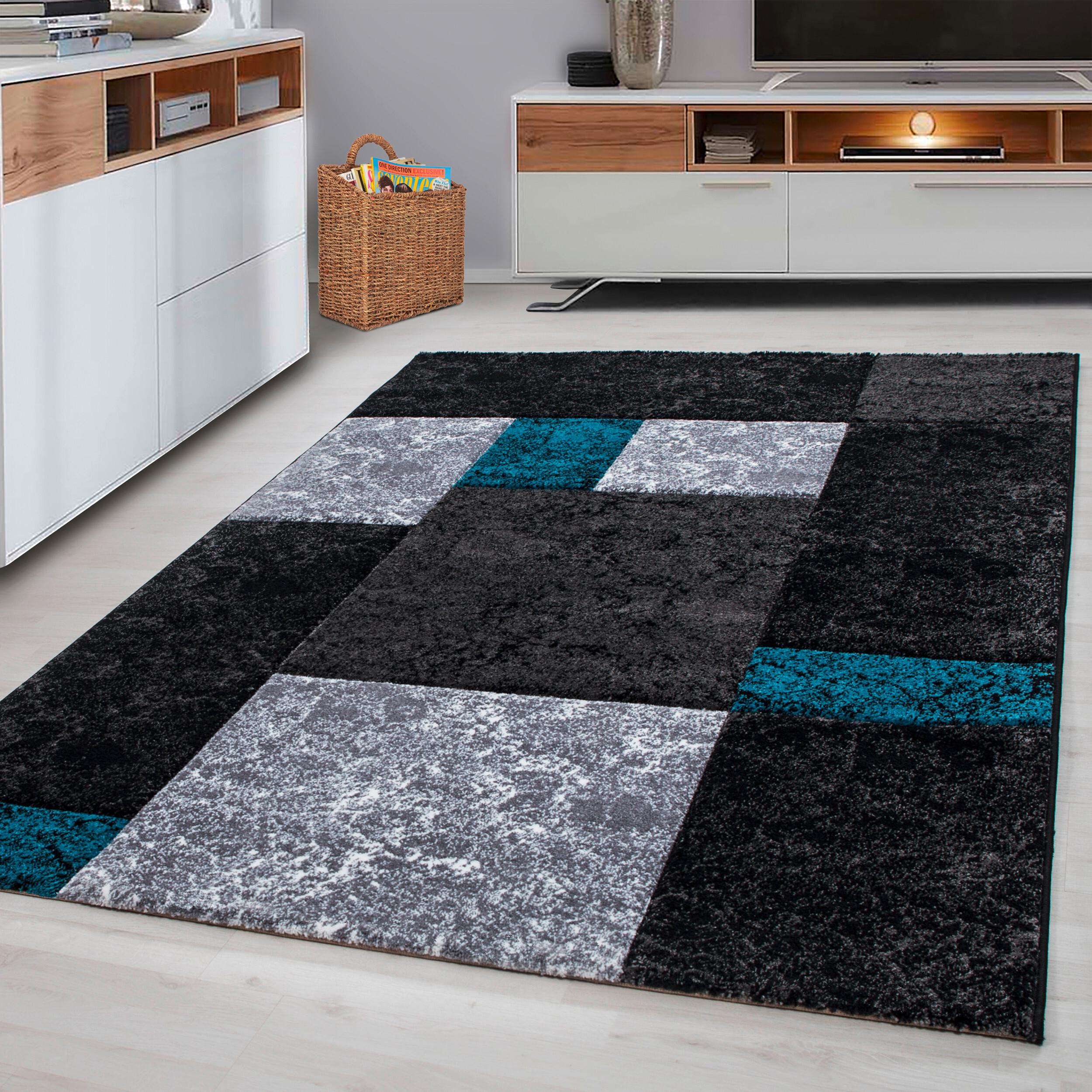 Flachwebteppich Hawaii - Türkis, Design, Textil (140/200cm) - Novel