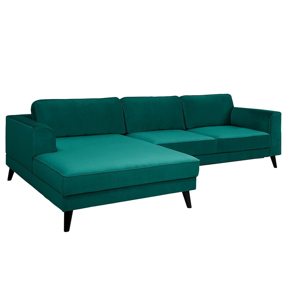 Ecksofa Lumber Jack Petrol S: 167x280 Cm - Wengefarben/Petrol, MODERN, Textil (167/280cm) - Trendmanufaktur