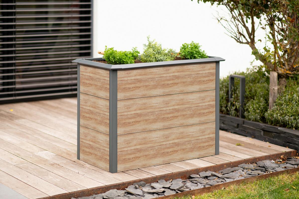 Hochbeet Primus-Multi M - Lärchefarben, KONVENTIONELL, Metall (50/100/77cm)