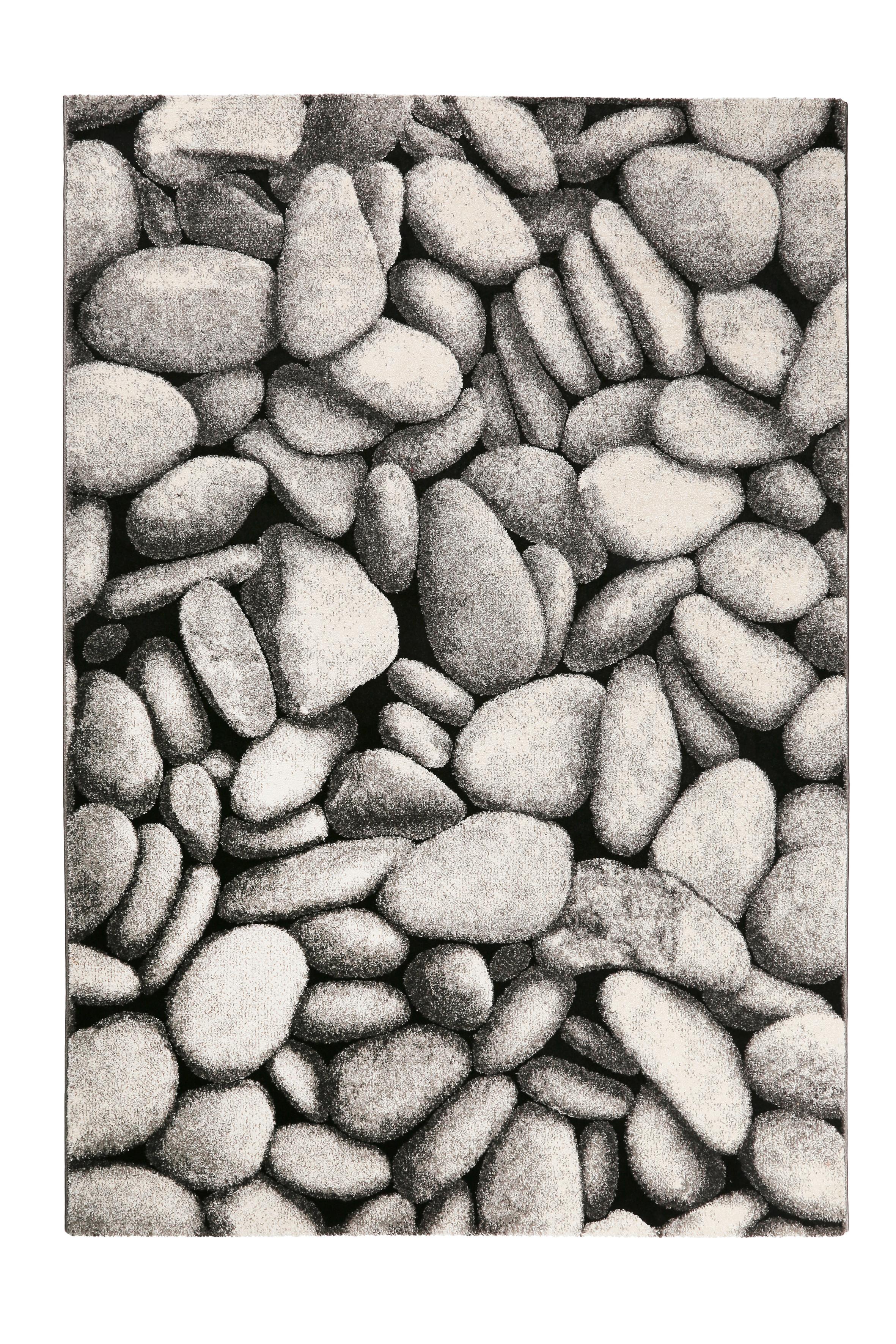 Webteppich Stony Island Grau 133x200 Cm